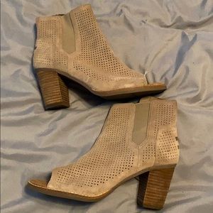 Toms wedge booties - worn once